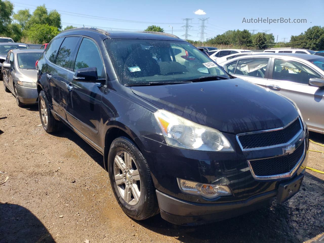 2011 Chevrolet Traverse Lt Black vin: 1GNKRJED2BJ343929