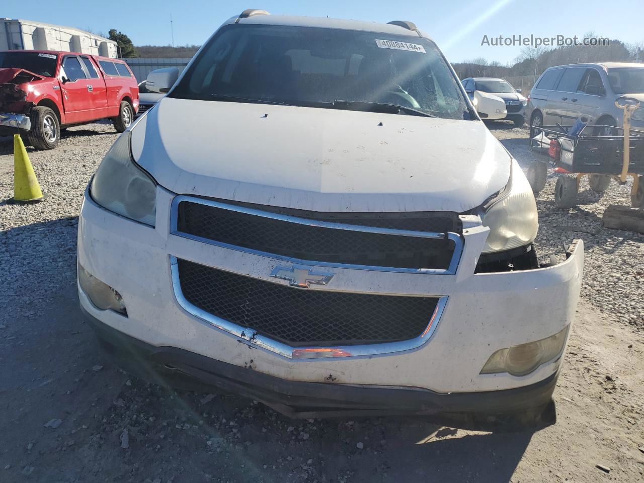 2012 Chevrolet Traverse Lt White vin: 1GNKRJED2CJ113079