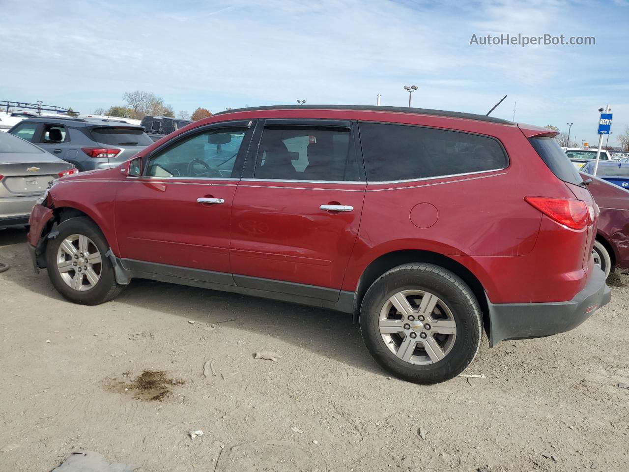 2012 Chevrolet Traverse Lt Red vin: 1GNKRJED2CJ272085