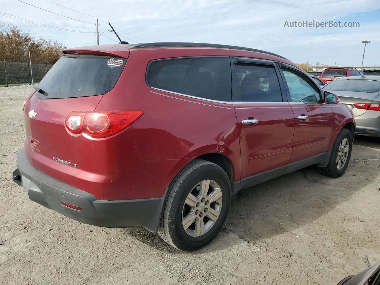 2012 Chevrolet Traverse Lt Red vin: 1GNKRJED2CJ272085