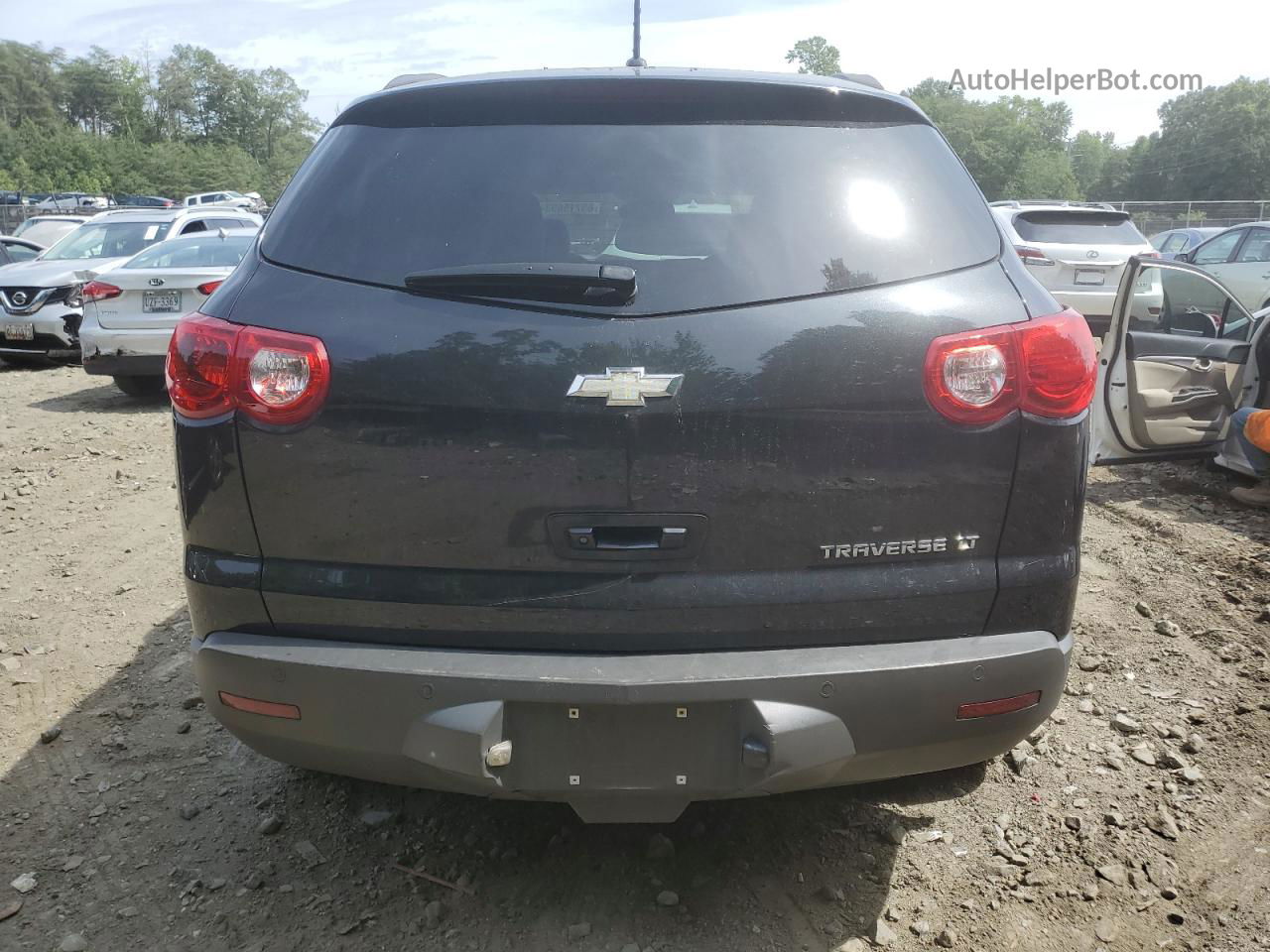 2011 Chevrolet Traverse Lt Black vin: 1GNKRJED4BJ288545