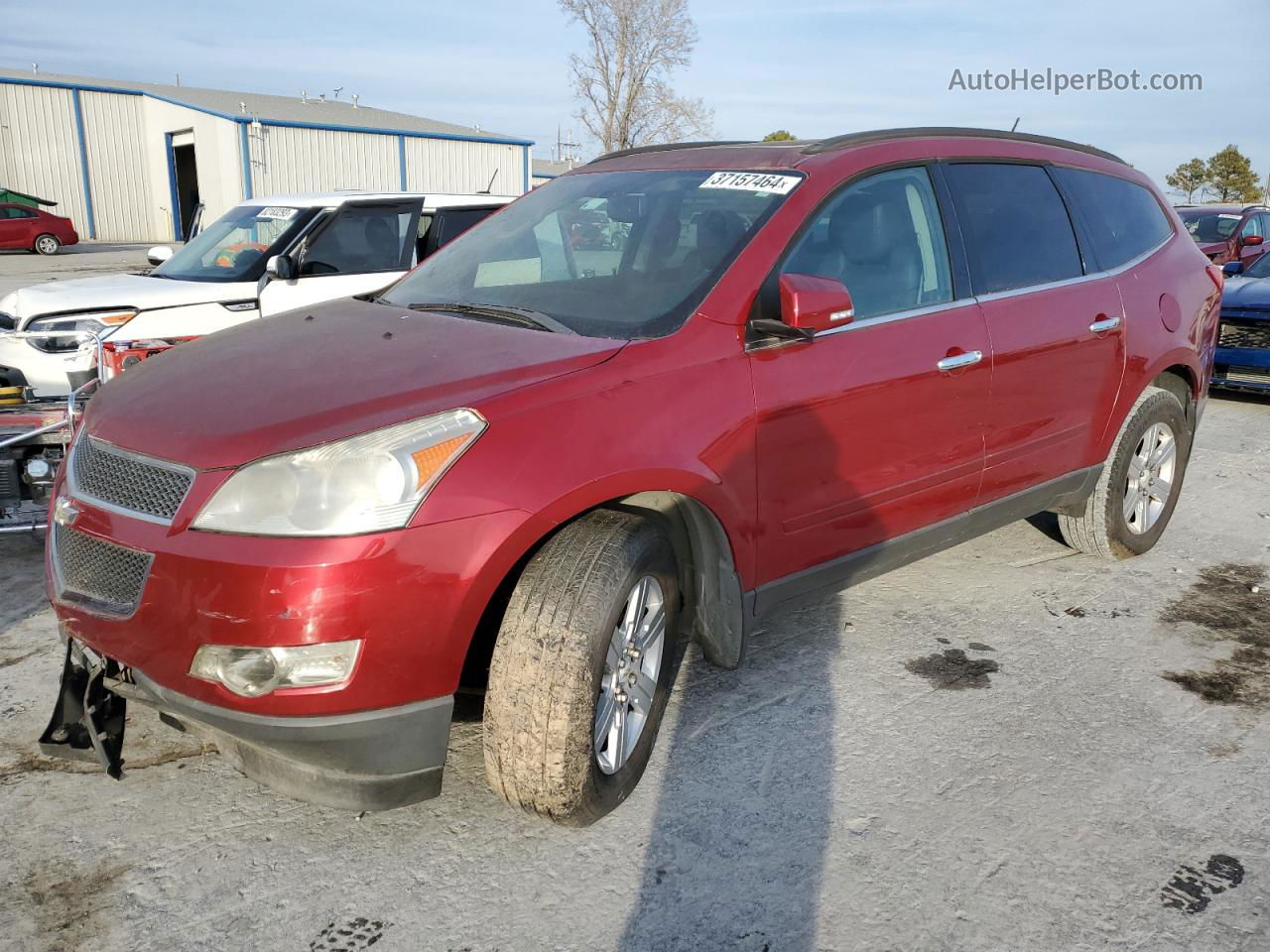 2012 Chevrolet Traverse Lt Maroon vin: 1GNKRJED4CJ137707