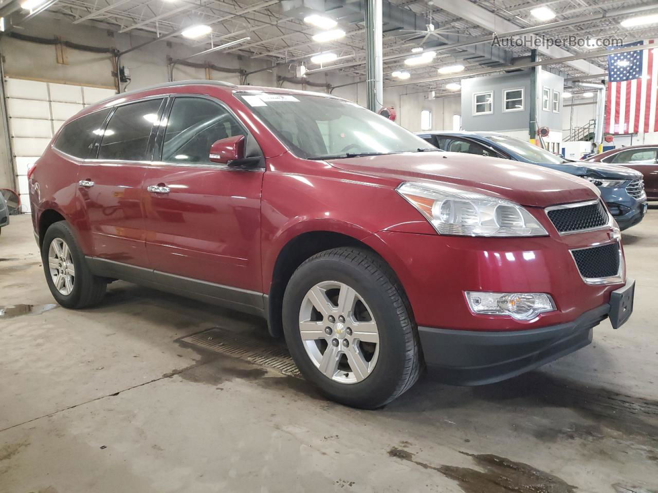 2011 Chevrolet Traverse Lt Burgundy vin: 1GNKRJED5BJ126021