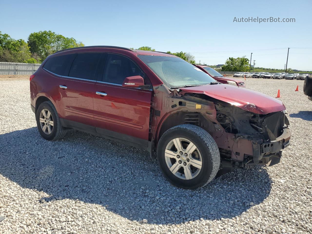 2011 Chevrolet Traverse Lt Red vin: 1GNKRJED5BJ293253