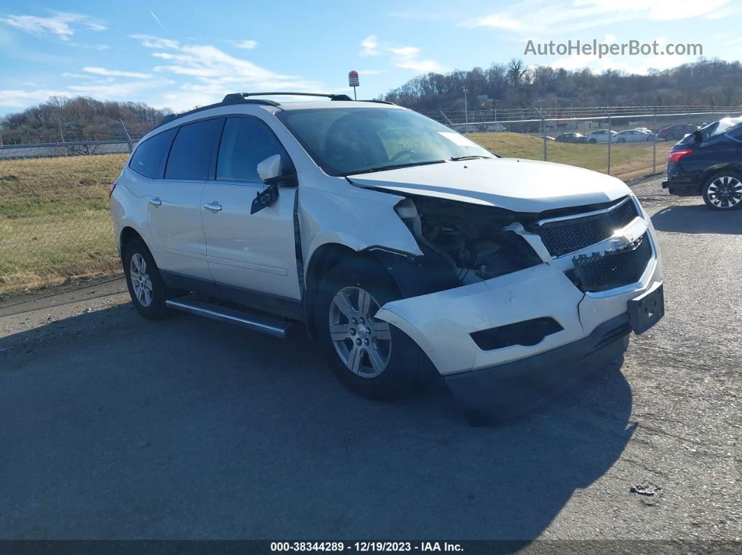 2012 Chevrolet Traverse 2lt White vin: 1GNKRJED5CJ196491