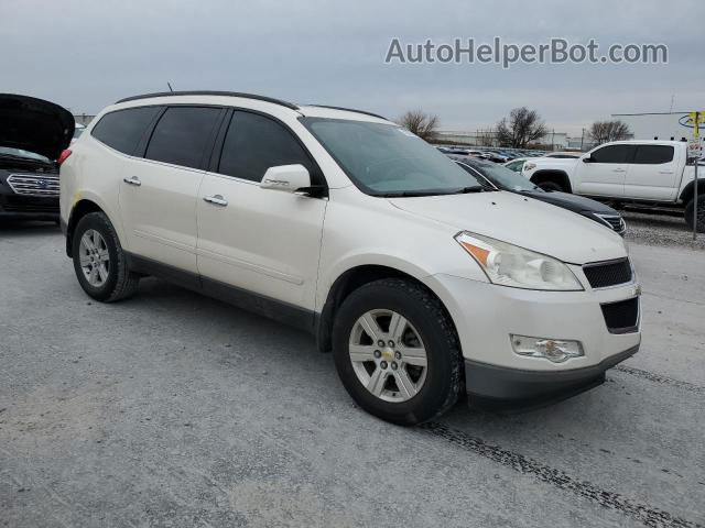 2011 Chevrolet Traverse Lt White vin: 1GNKRJED6BJ185885