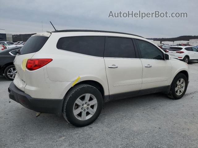 2011 Chevrolet Traverse Lt White vin: 1GNKRJED6BJ185885