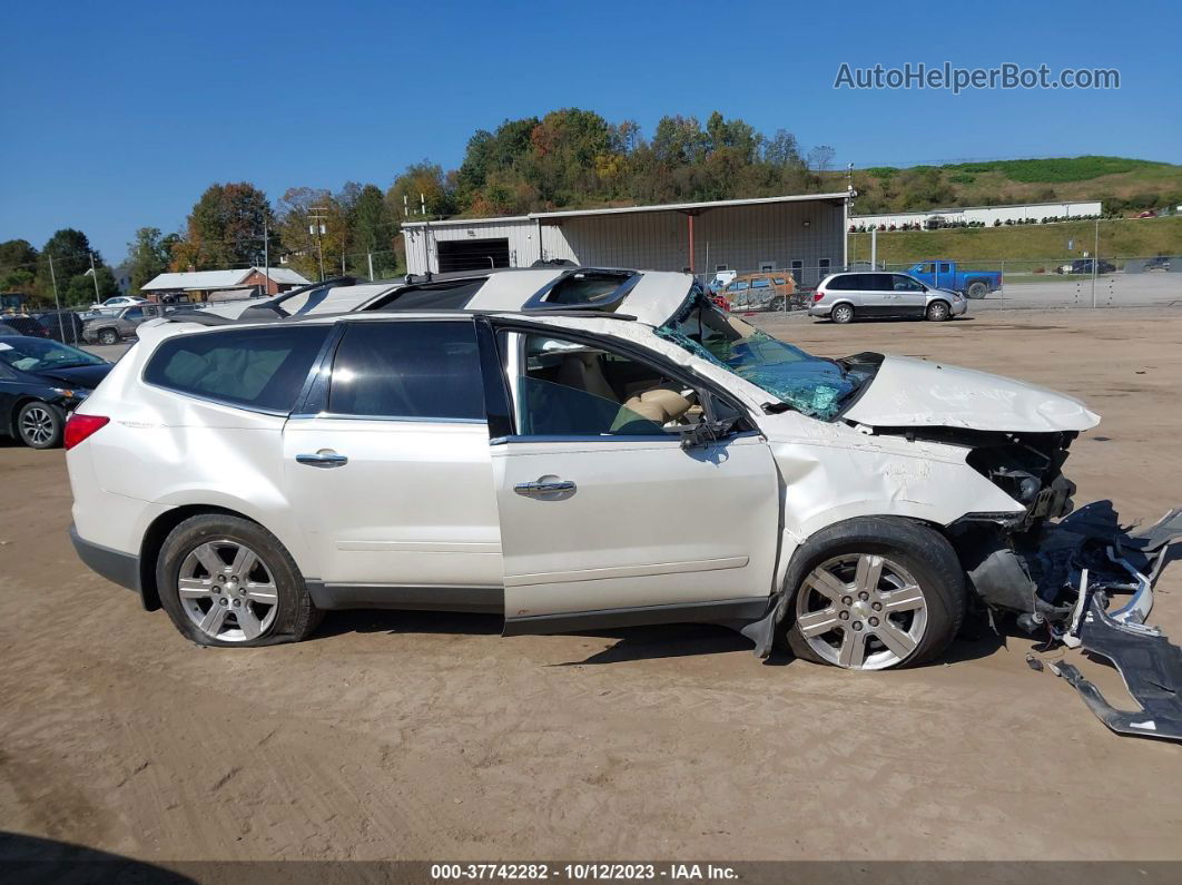 2012 Chevrolet Traverse Lt W/2lt White vin: 1GNKRJED6CJ172412