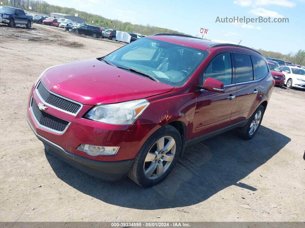 2011 Chevrolet Traverse 2lt Burgundy vin: 1GNKRJED7BJ356076