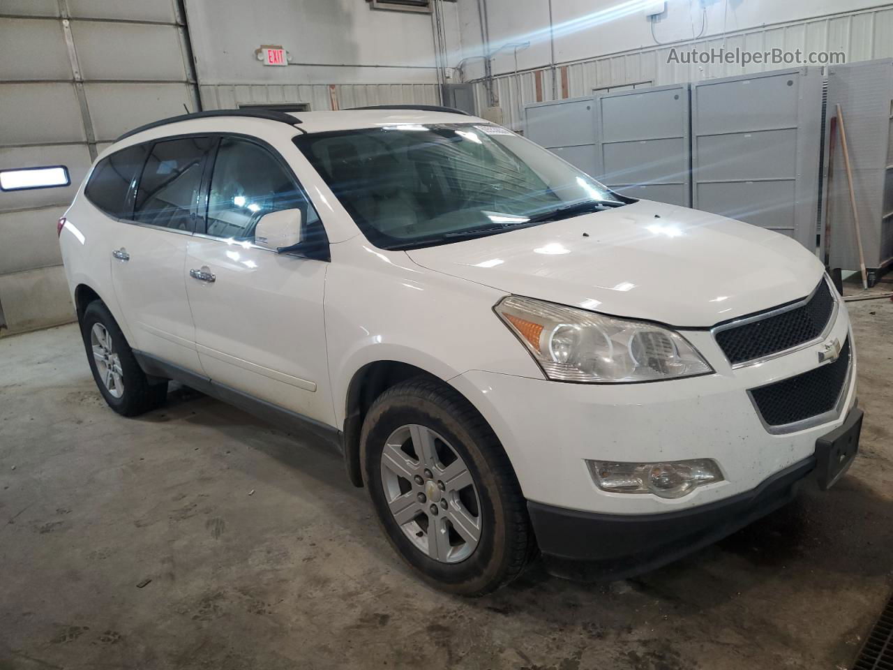 2012 Chevrolet Traverse Lt White vin: 1GNKRJED7CJ114731