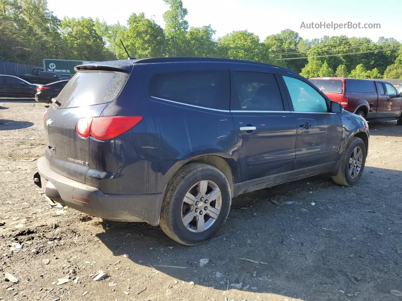 2012 Chevrolet Traverse Lt Blue vin: 1GNKRJED7CJ197237