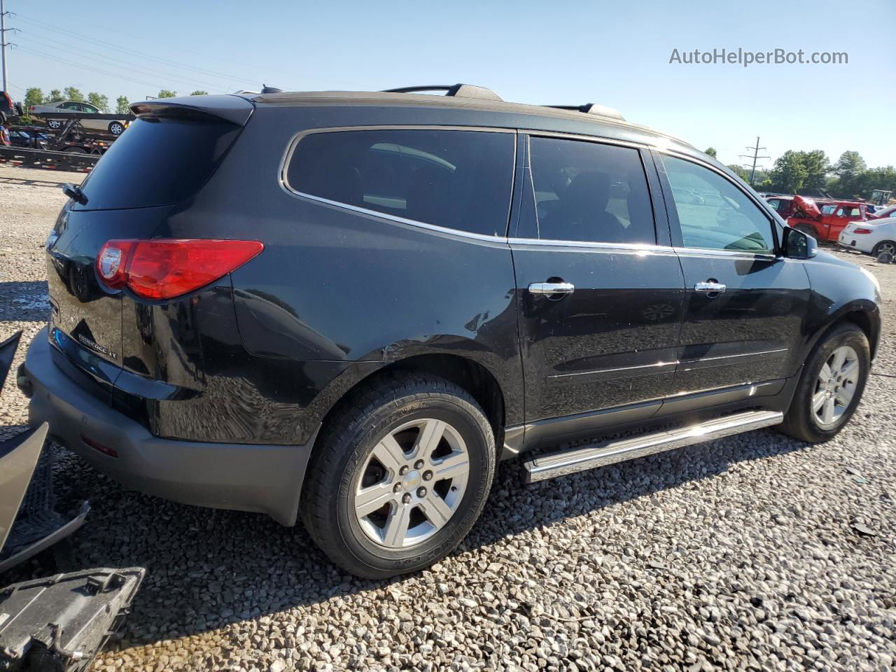 2012 Chevrolet Traverse Lt Black vin: 1GNKRJED8CJ221996