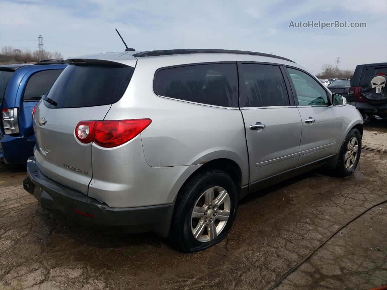 2012 Chevrolet Traverse Lt Silver vin: 1GNKRJED9CJ104041