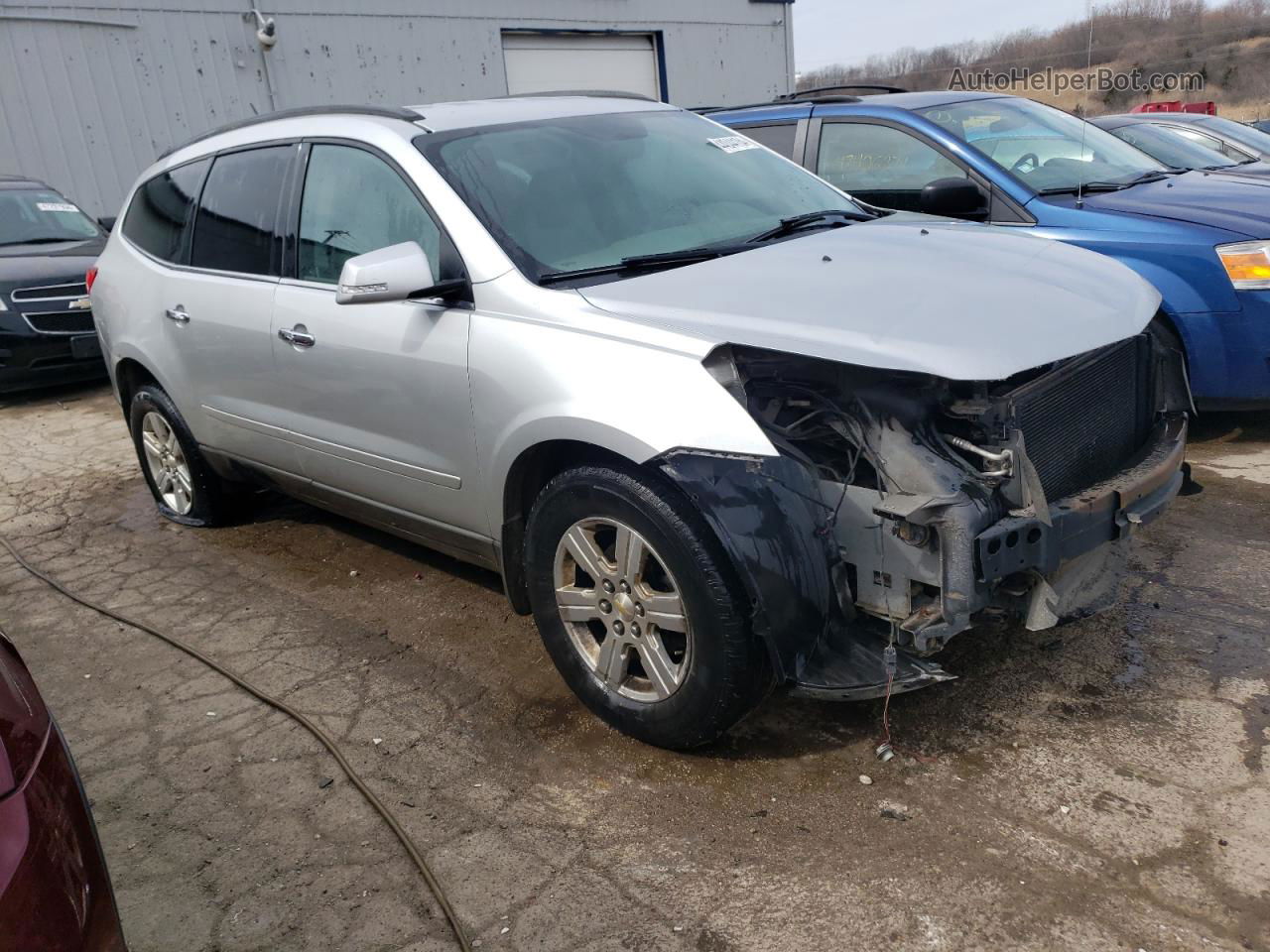 2012 Chevrolet Traverse Lt Silver vin: 1GNKRJED9CJ104041