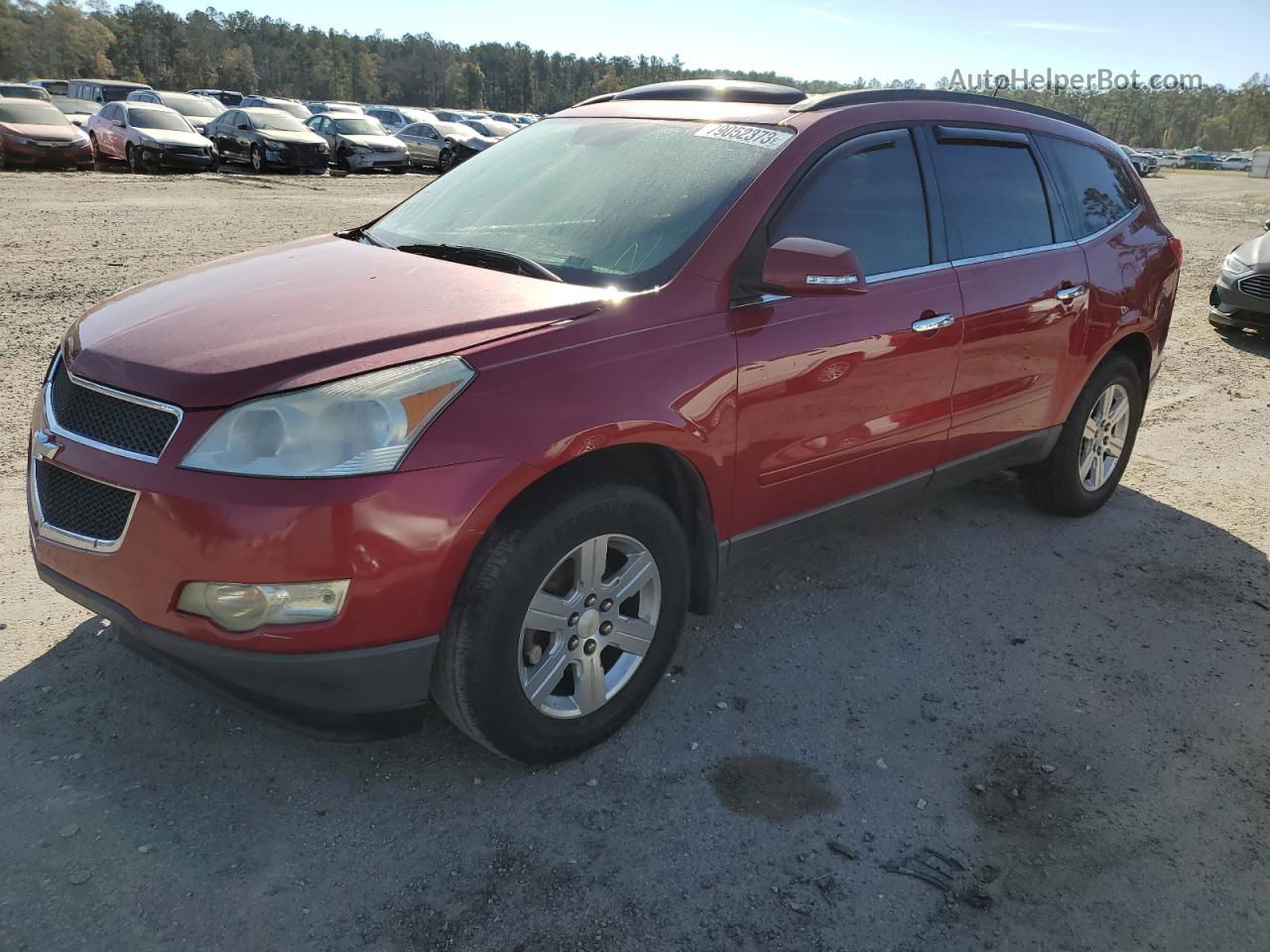 2012 Chevrolet Traverse Lt Red vin: 1GNKRJED9CJ138836