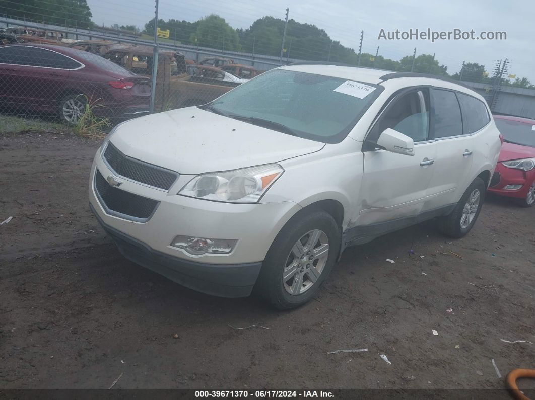 2012 Chevrolet Traverse 2lt White vin: 1GNKRJED9CJ149450