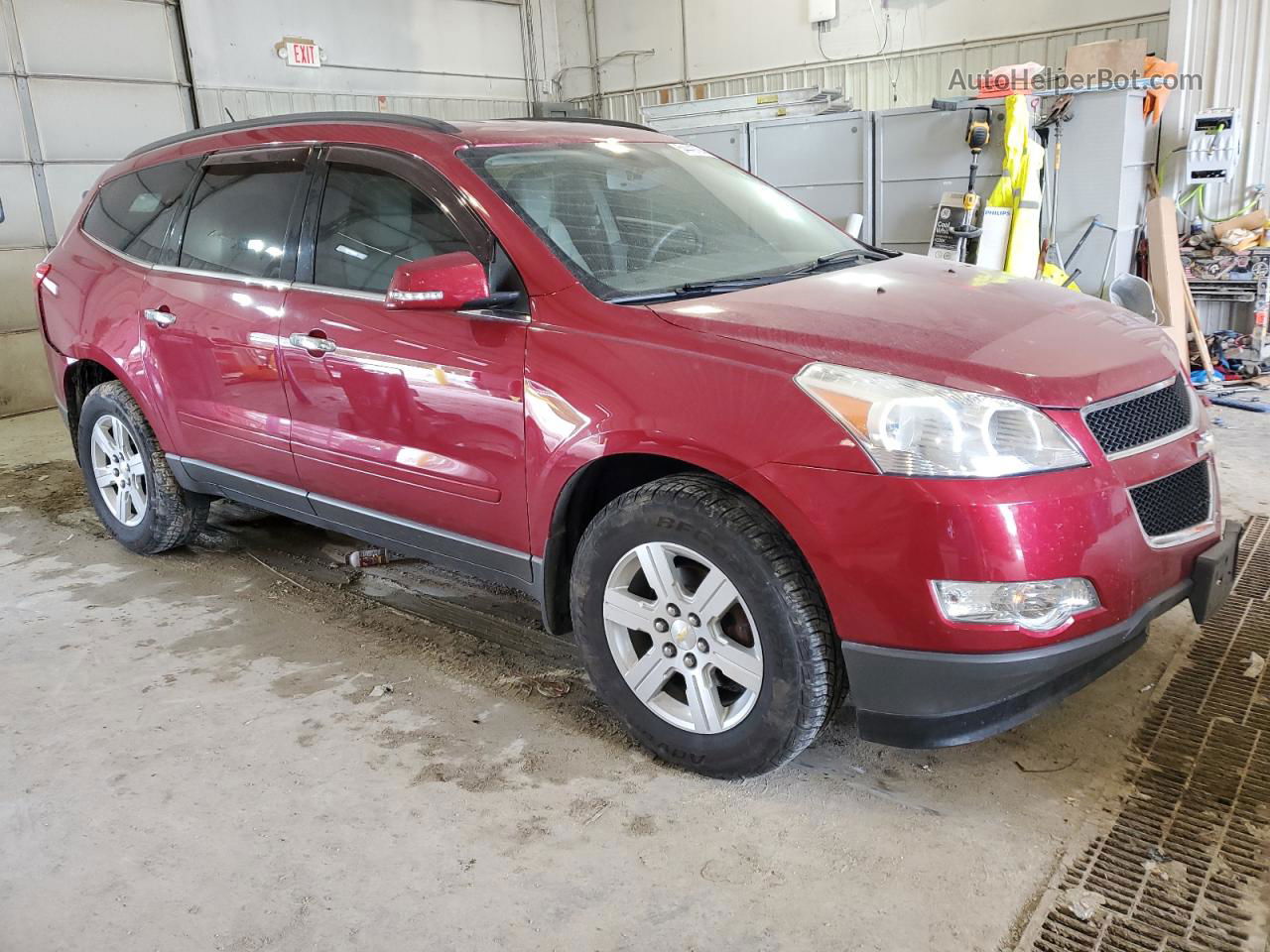 2012 Chevrolet Traverse Lt Red vin: 1GNKRJEDXCJ370880