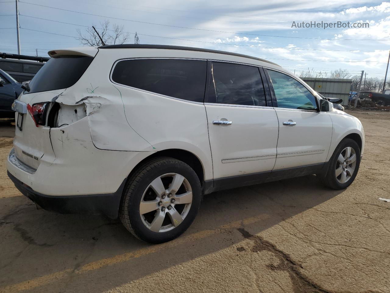 2014 Chevrolet Traverse Ltz Cream vin: 1GNKRJKD4EJ130697