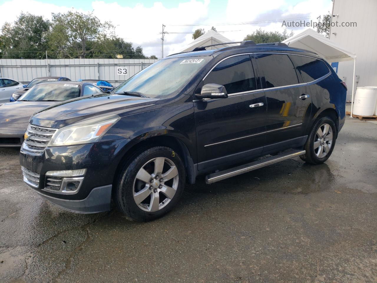 2014 Chevrolet Traverse Ltz Black vin: 1GNKRJKD5EJ108661