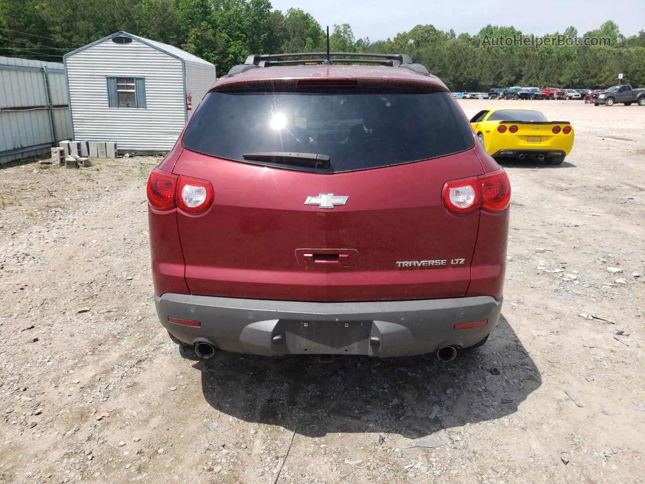 2011 Chevrolet Traverse Ltz Red vin: 1GNKRLED0BJ106626