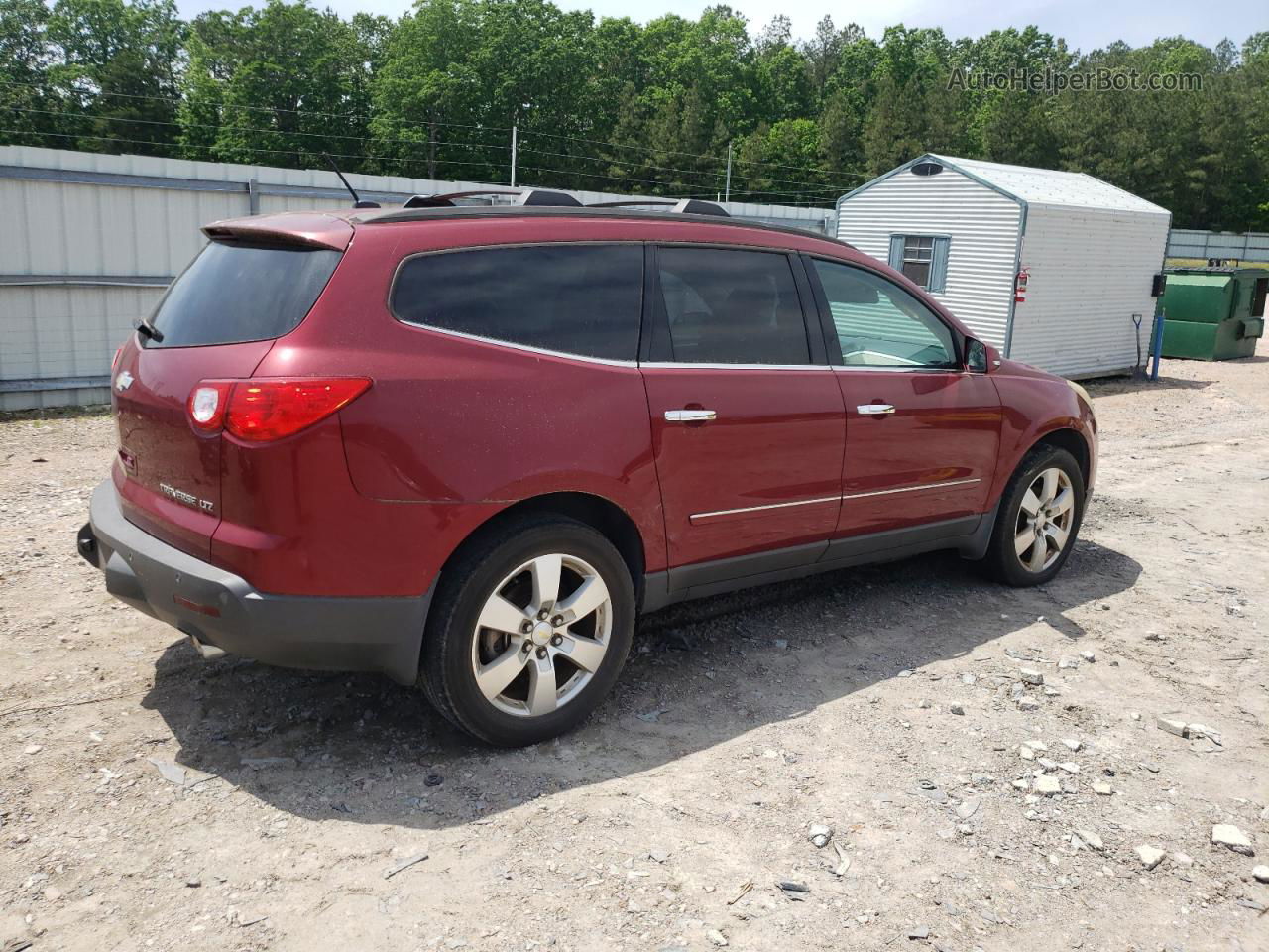 2011 Chevrolet Traverse Ltz Red vin: 1GNKRLED0BJ106626