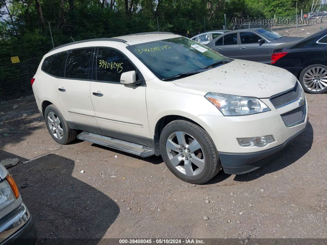 2012 Chevrolet Traverse Ltz White vin: 1GNKRLED0CJ293092