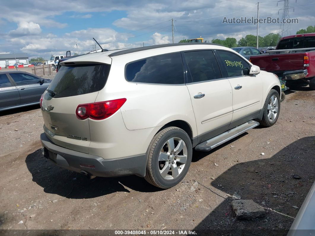 2012 Chevrolet Traverse Ltz White vin: 1GNKRLED0CJ293092