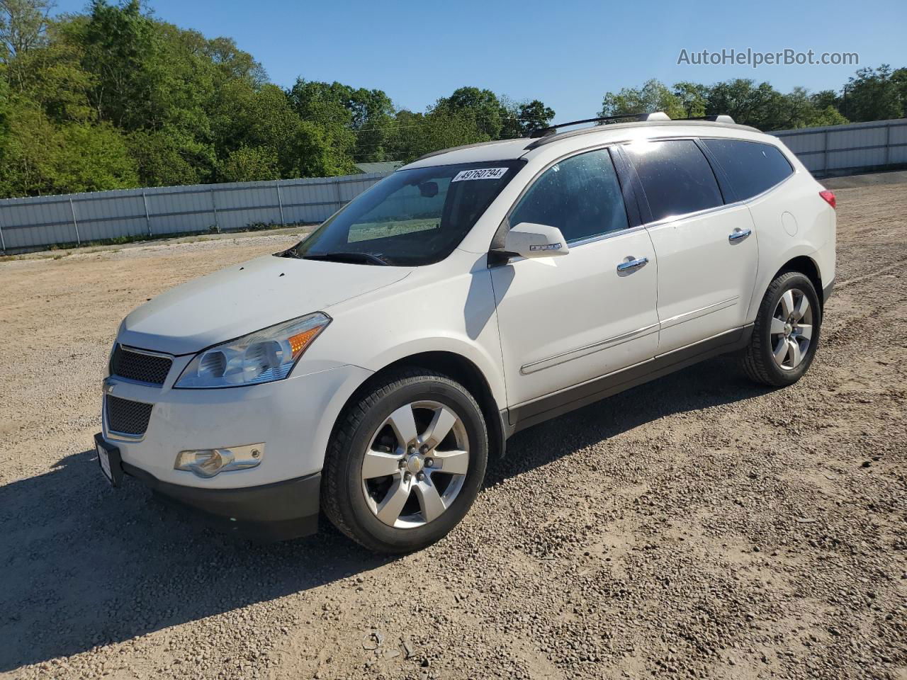 2012 Chevrolet Traverse Ltz Белый vin: 1GNKRLED0CJ297630