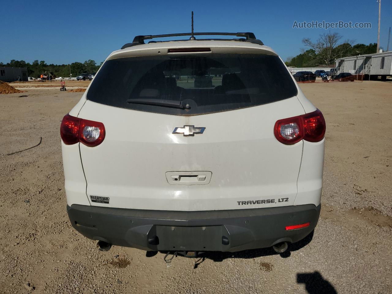 2012 Chevrolet Traverse Ltz White vin: 1GNKRLED0CJ297630