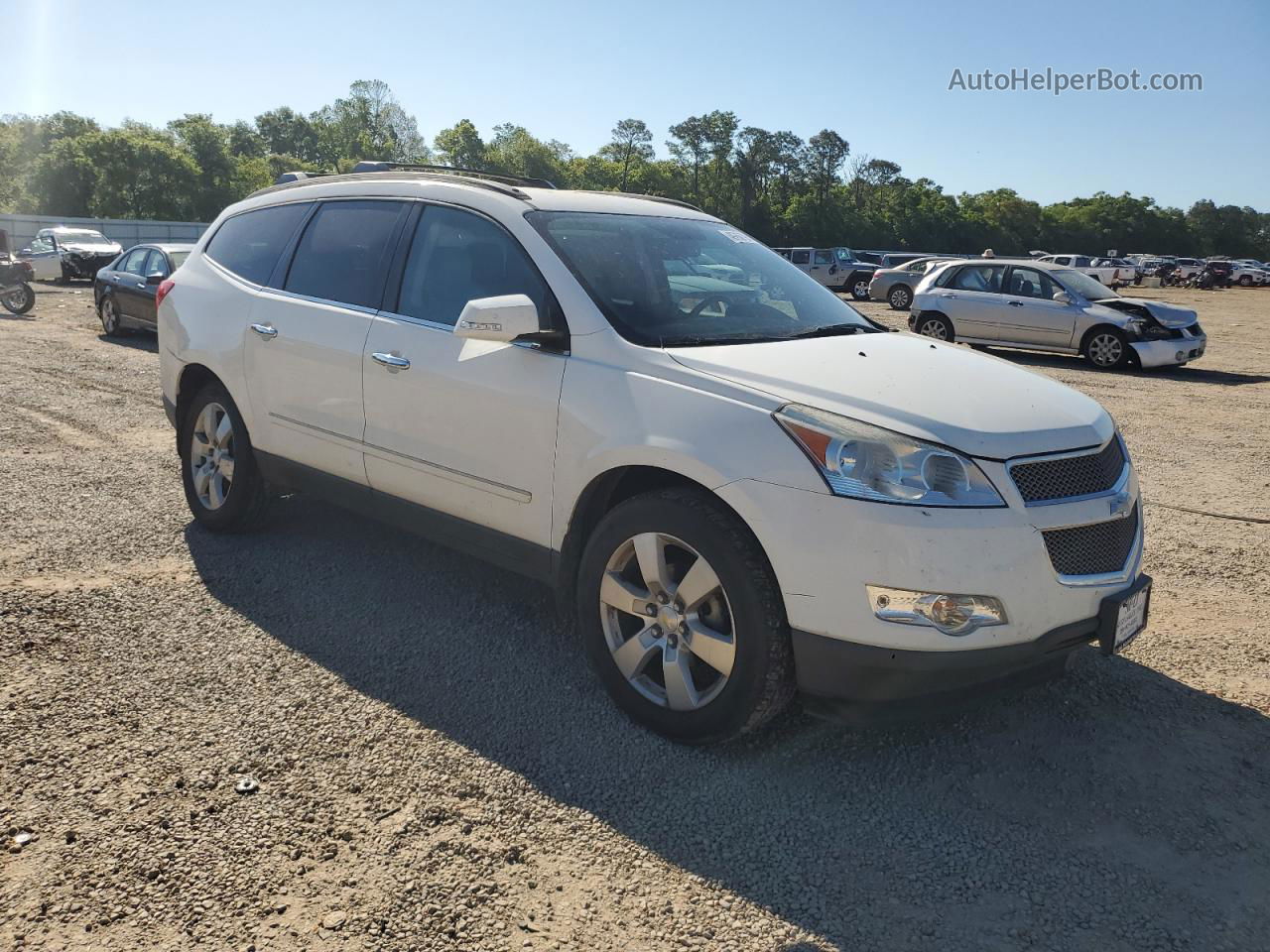 2012 Chevrolet Traverse Ltz Белый vin: 1GNKRLED0CJ297630