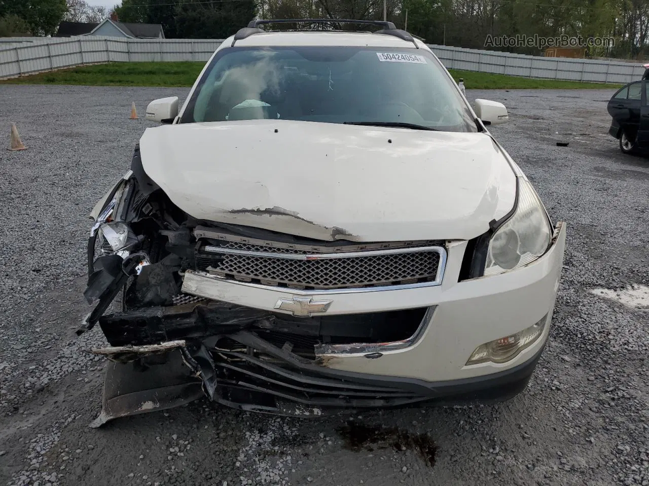 2011 Chevrolet Traverse Ltz White vin: 1GNKRLED1BJ374360