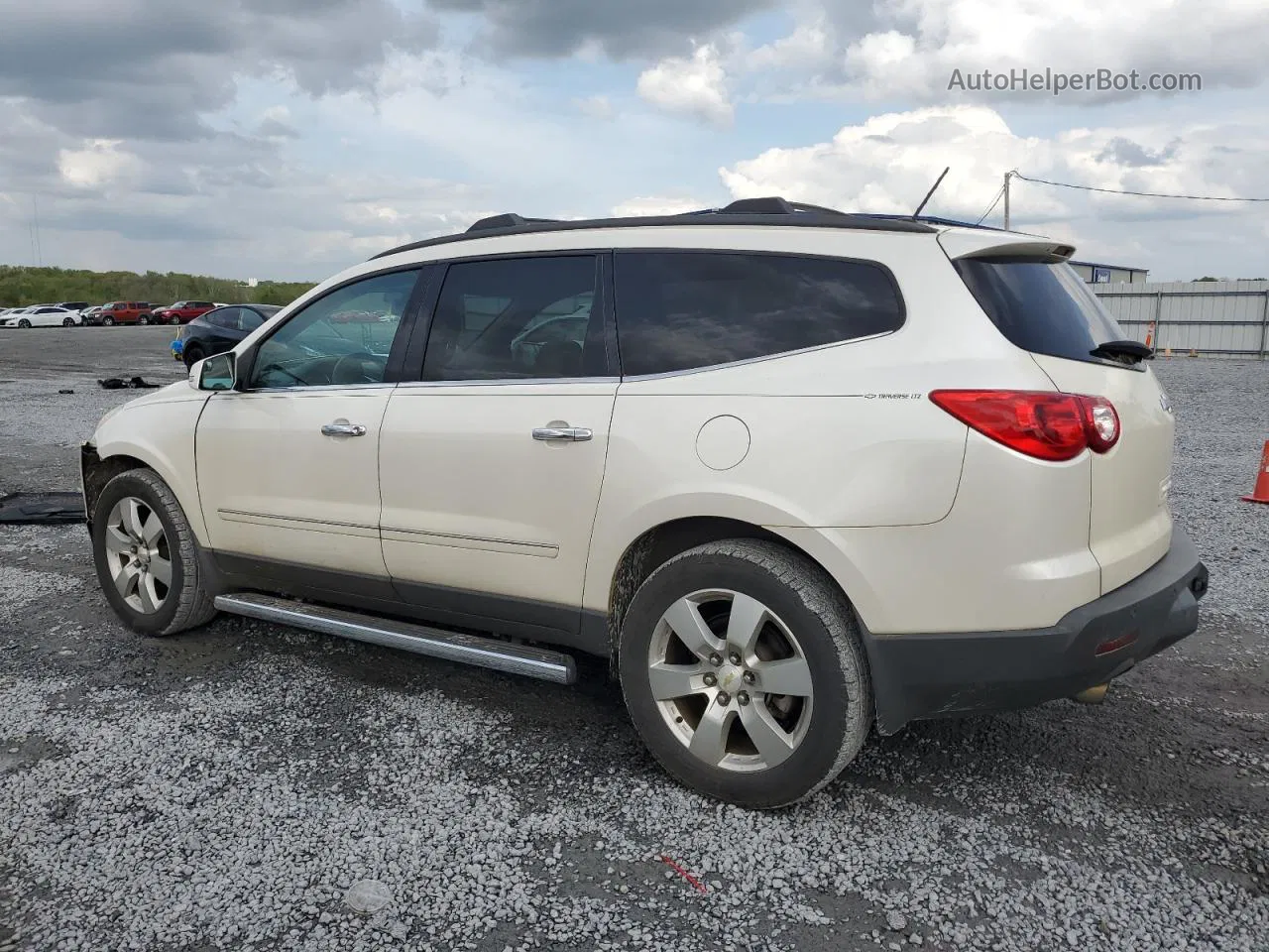 2011 Chevrolet Traverse Ltz White vin: 1GNKRLED1BJ374360