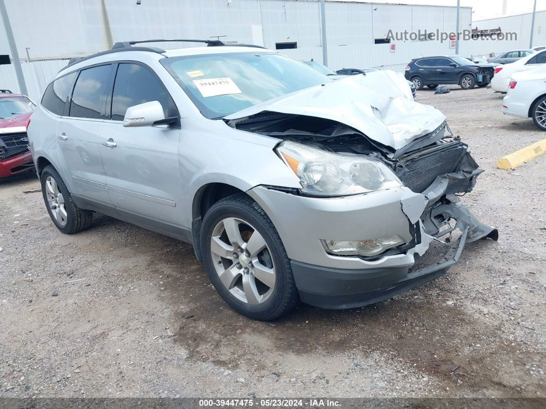 2012 Chevrolet Traverse Ltz Silver vin: 1GNKRLED1CJ370682