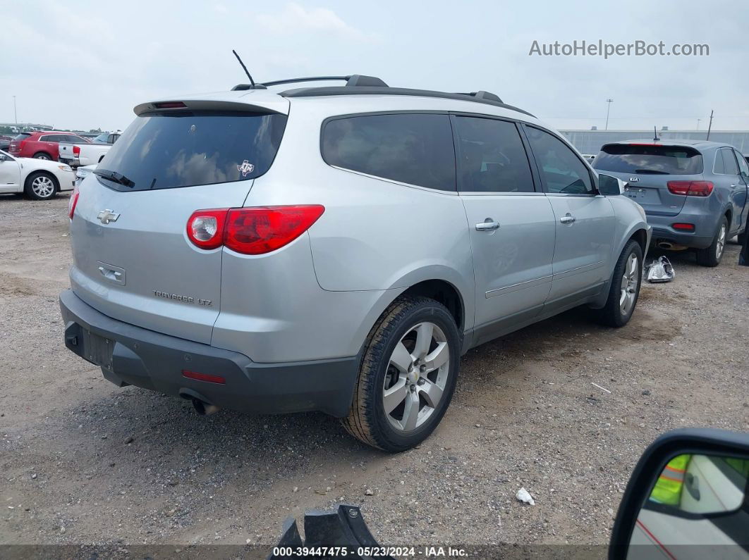 2012 Chevrolet Traverse Ltz Silver vin: 1GNKRLED1CJ370682