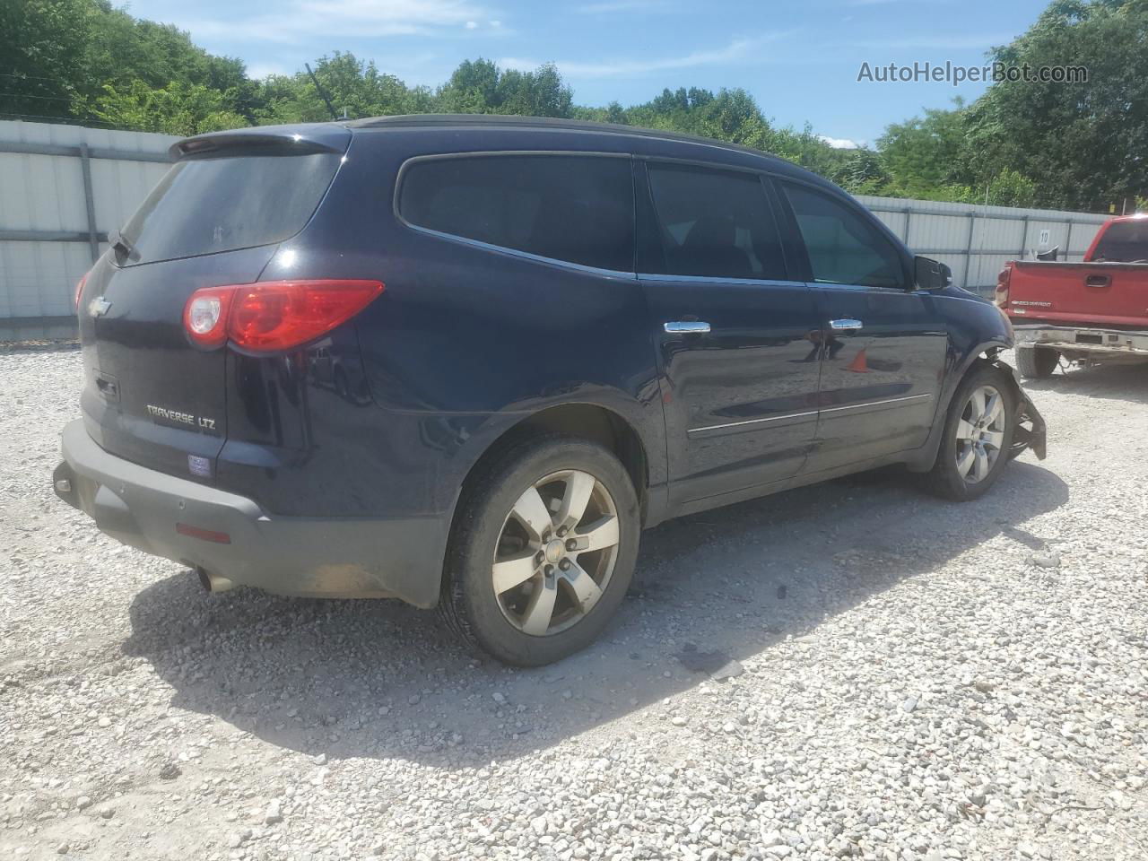 2011 Chevrolet Traverse Ltz Blue vin: 1GNKRLED2BJ291942