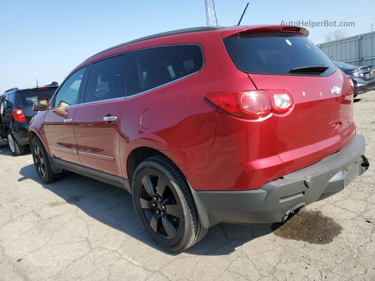 2012 Chevrolet Traverse Ltz Red vin: 1GNKRLED2CJ418710