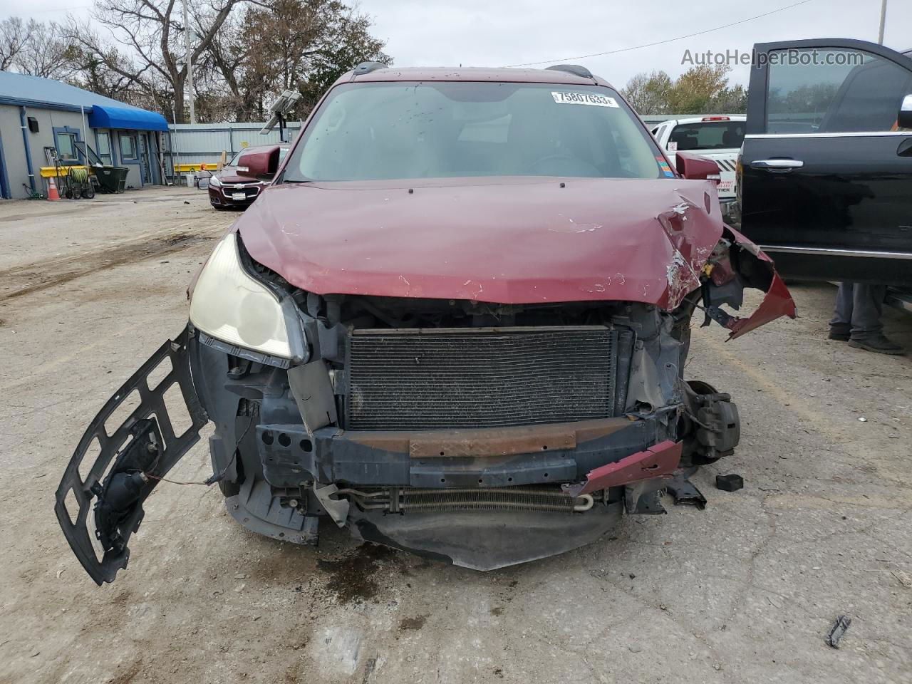 2011 Chevrolet Traverse Ltz Maroon vin: 1GNKRLED4BJ130489