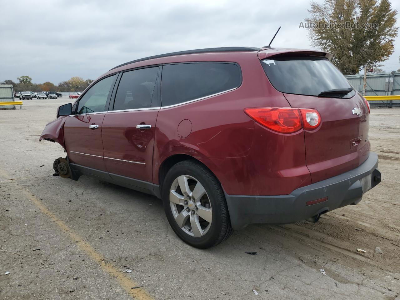 2011 Chevrolet Traverse Ltz Maroon vin: 1GNKRLED4BJ130489