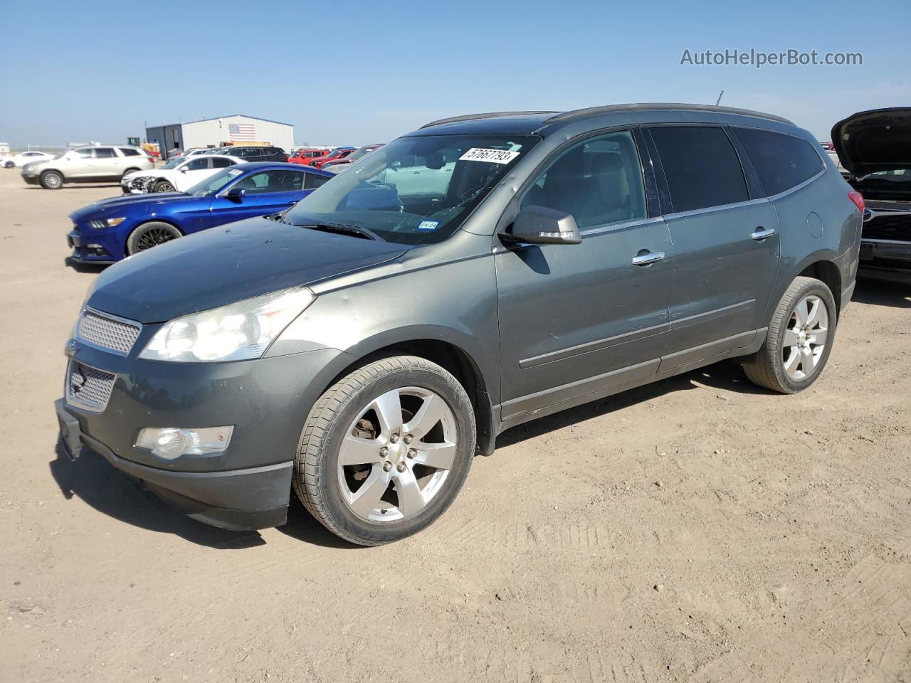 2011 Chevrolet Traverse Ltz Gray vin: 1GNKRLED5BJ263763