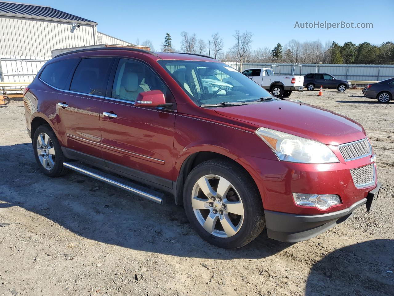 2011 Chevrolet Traverse Ltz Maroon vin: 1GNKRLED7BJ164894