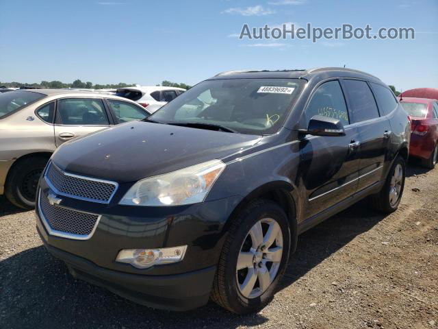 2011 Chevrolet Traverse Ltz Black vin: 1GNKRLED7BJ333571