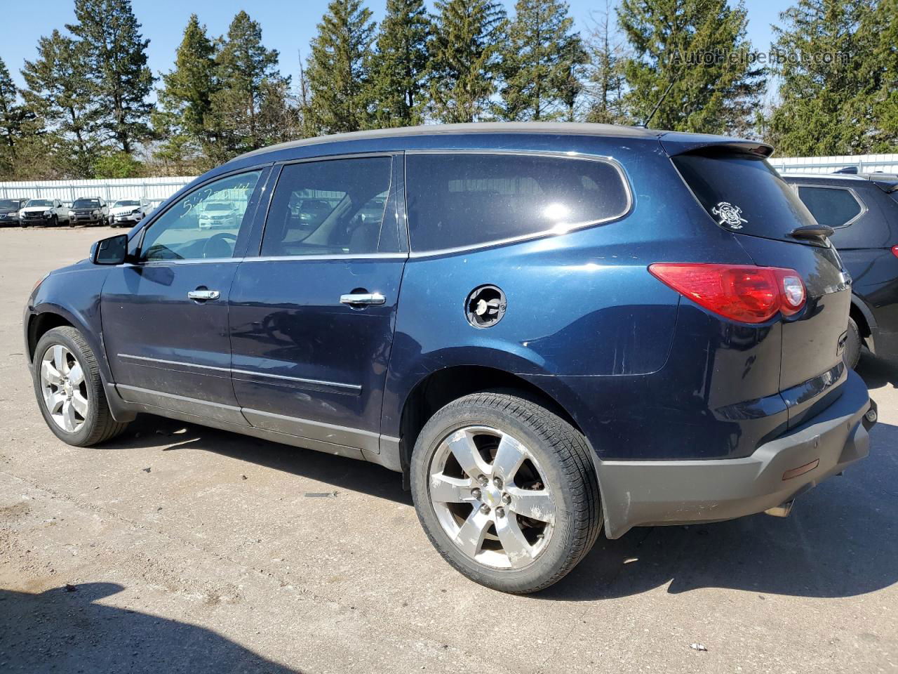 2011 Chevrolet Traverse Ltz Blue vin: 1GNKRLED7BJ346157