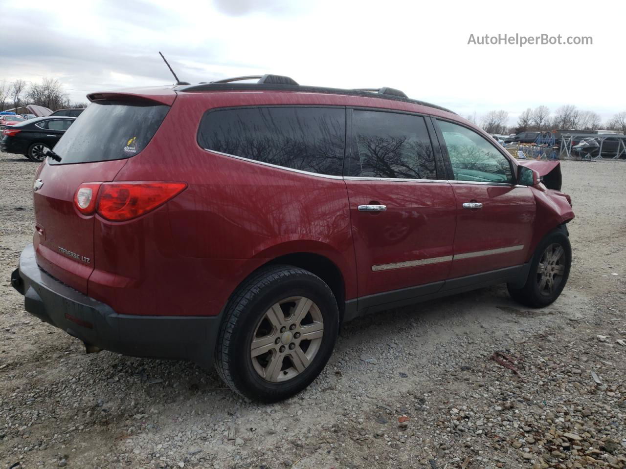 2012 Chevrolet Traverse Ltz Красный vin: 1GNKRLED7CJ114305