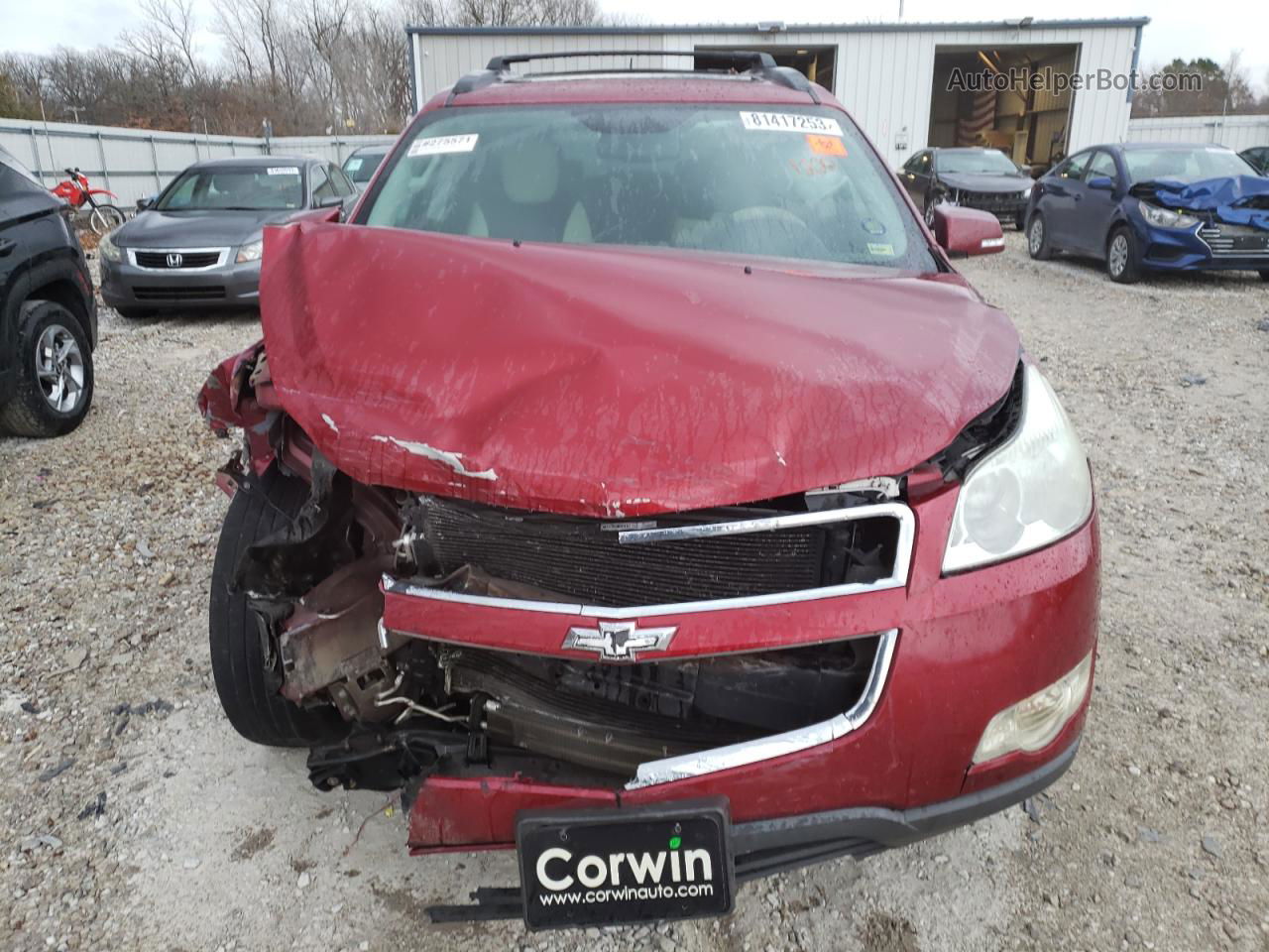 2012 Chevrolet Traverse Ltz Красный vin: 1GNKRLED7CJ114305