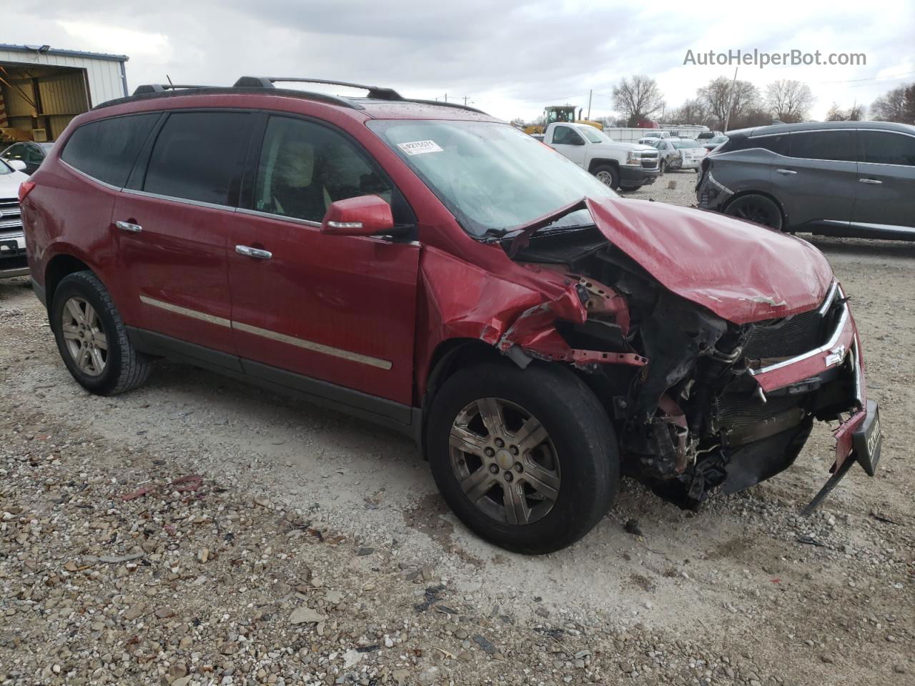 2012 Chevrolet Traverse Ltz Красный vin: 1GNKRLED7CJ114305