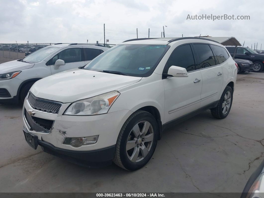 2012 Chevrolet Traverse Ltz White vin: 1GNKRLED7CJ176142