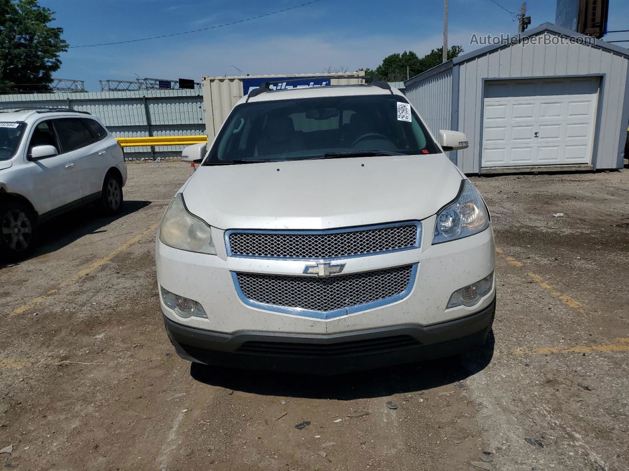 2012 Chevrolet Traverse Ltz Белый vin: 1GNKRLED7CJ328792