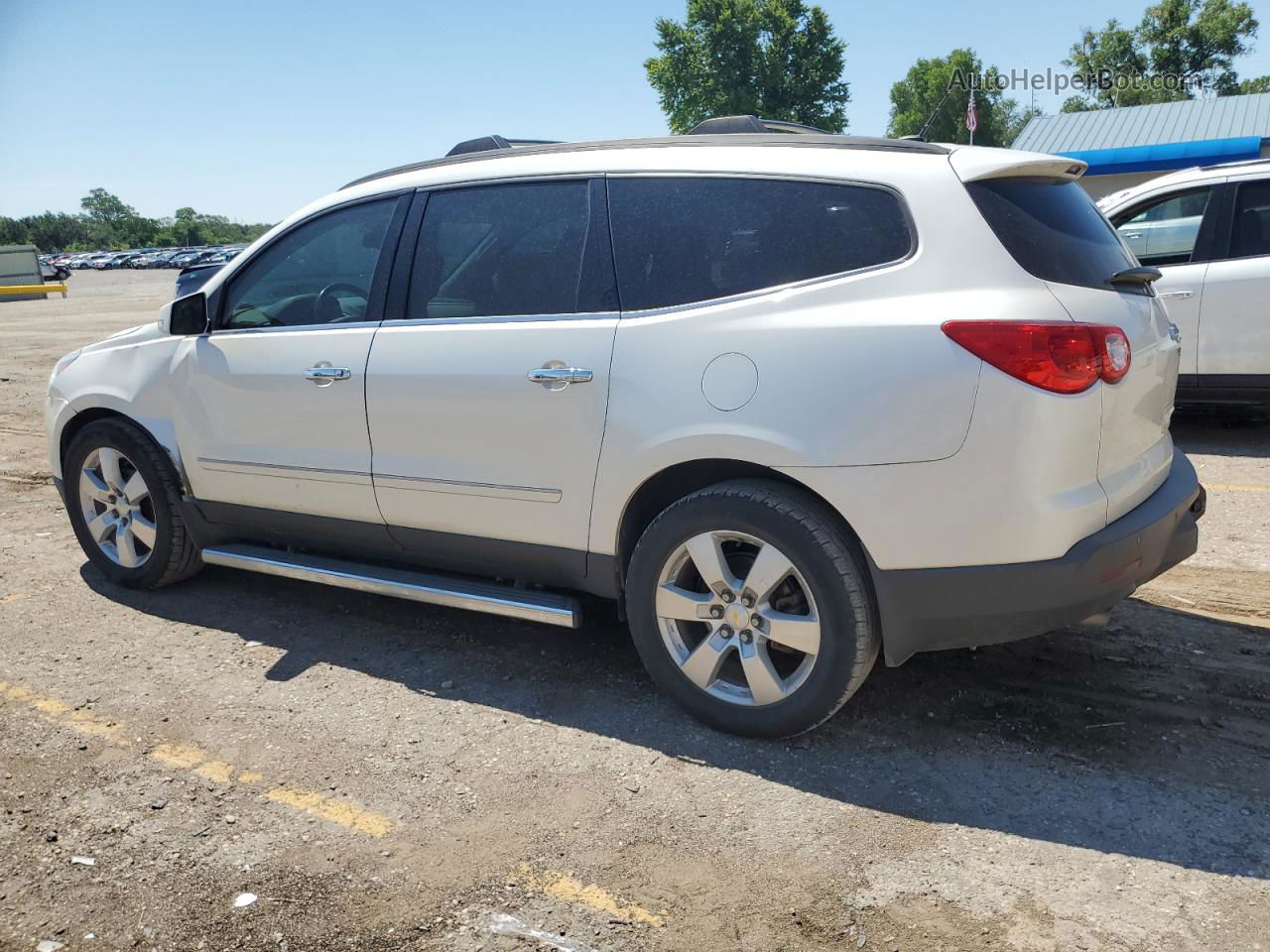 2012 Chevrolet Traverse Ltz Белый vin: 1GNKRLED7CJ328792