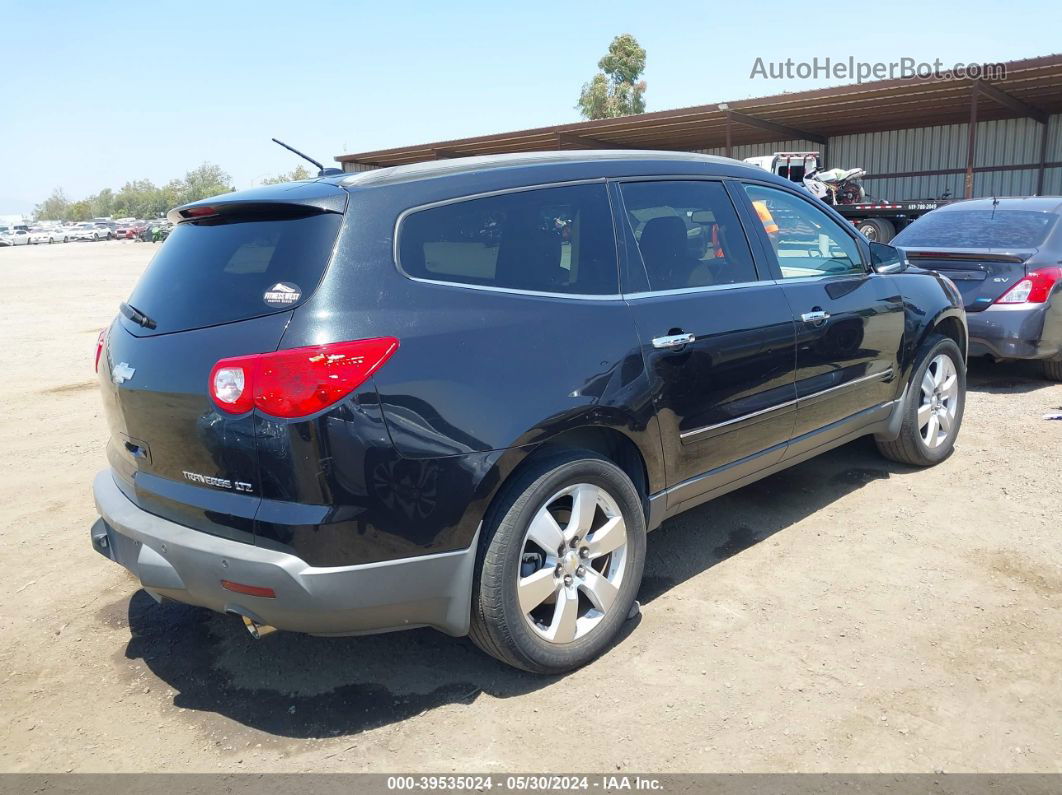 2012 Chevrolet Traverse Ltz Black vin: 1GNKRLED8CJ208466