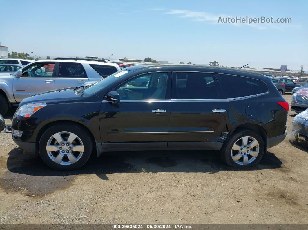 2012 Chevrolet Traverse Ltz Black vin: 1GNKRLED8CJ208466